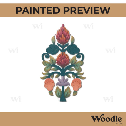 Flower Motif Pre Marked MDF Design 12