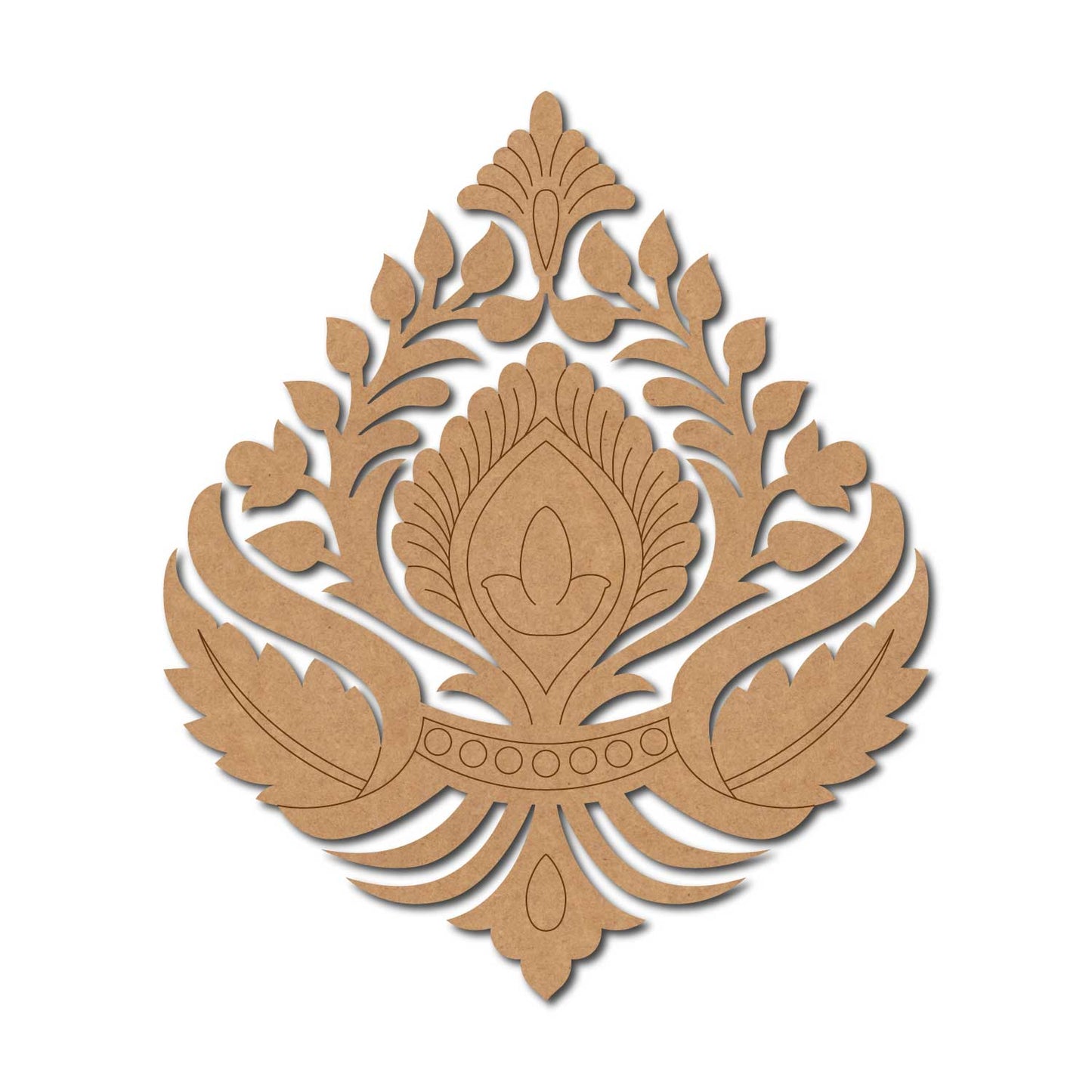 Flower Motif Pre Marked MDF Design 14