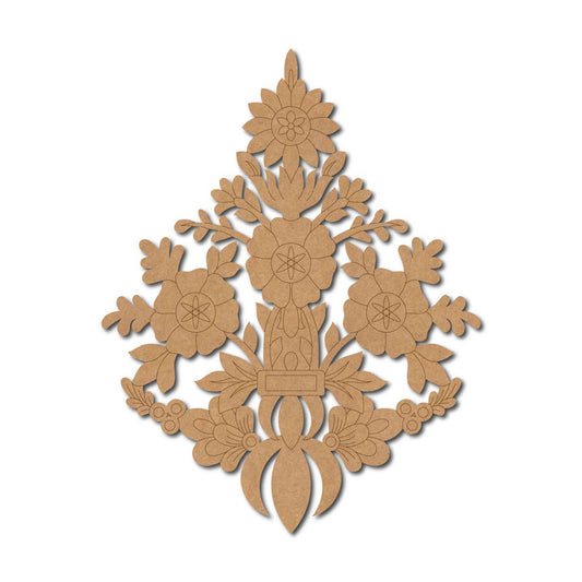 Flower Motif Pre Marked MDF Design 15