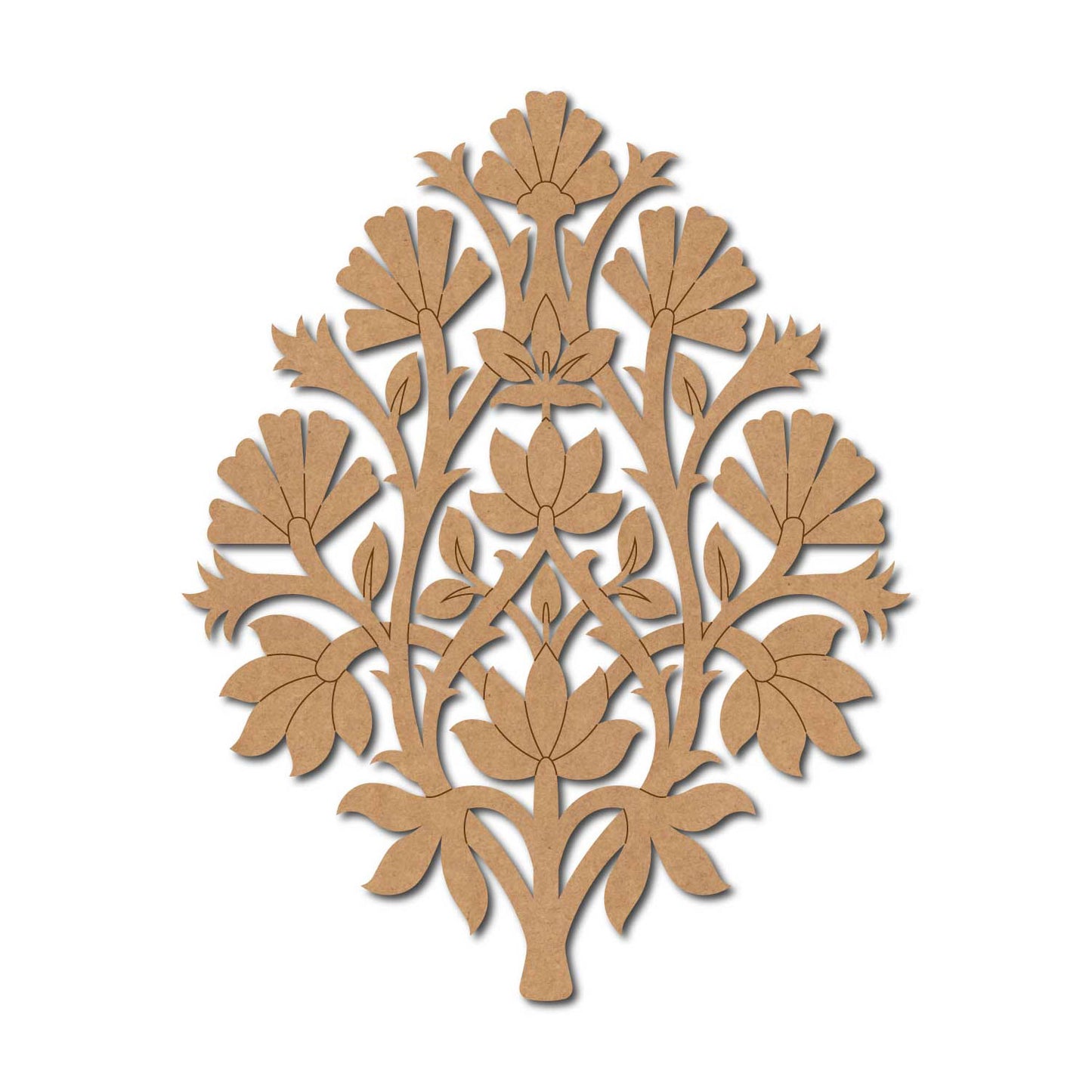Flower Motif Pre Marked MDF Design 16
