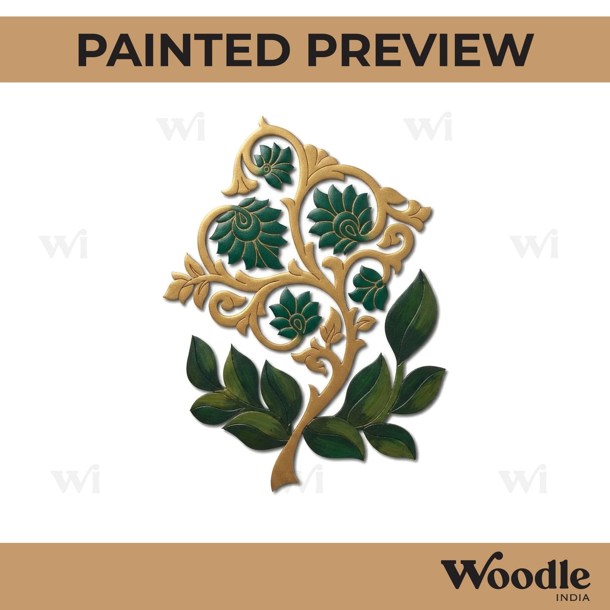 Flower Motif Pre Marked MDF Design 17