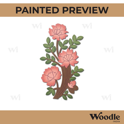 Flower Motif Pre Marked MDF Design 2