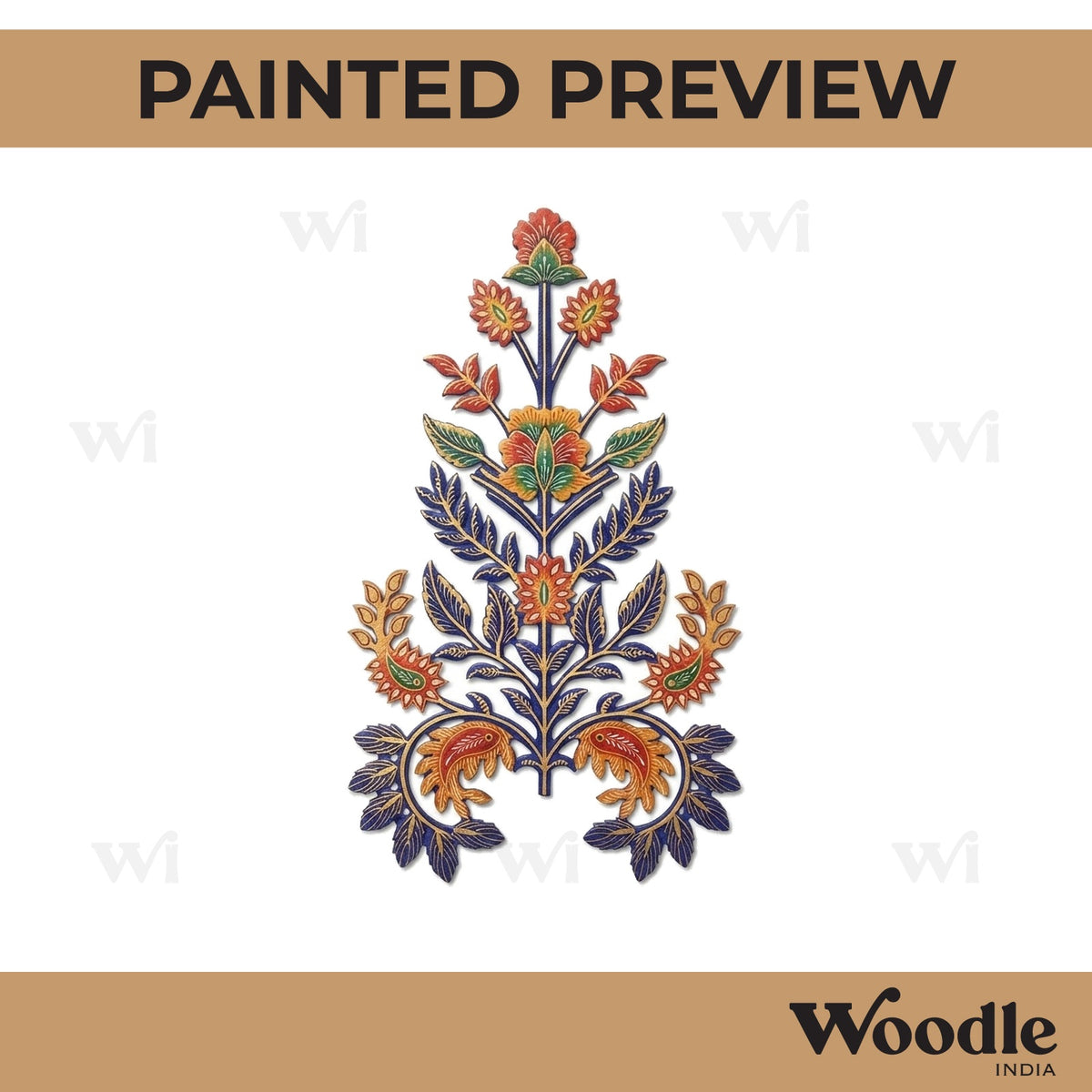 Flower Motif Pre Marked MDF Design 22