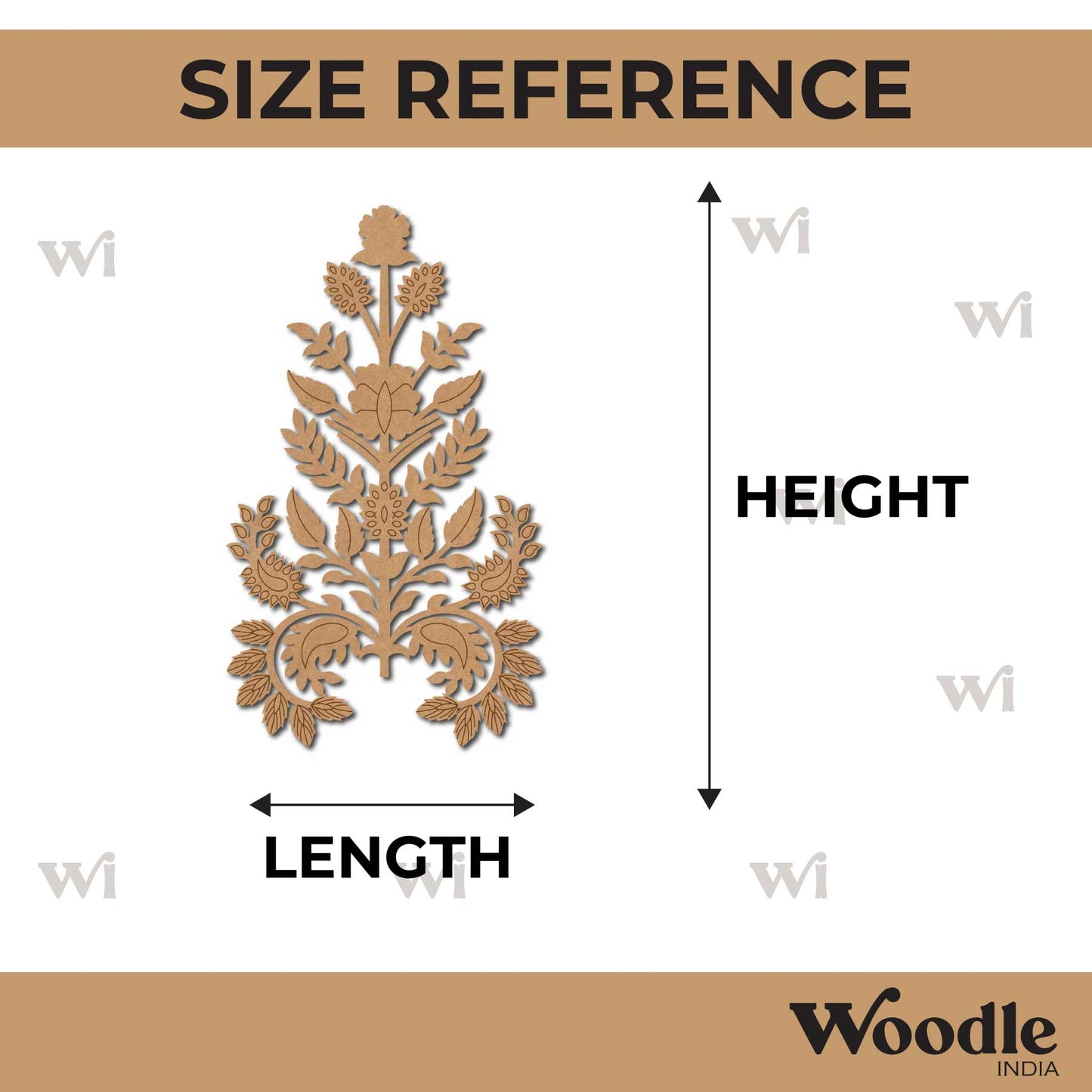 Flower Motif Pre Marked MDF Design 22