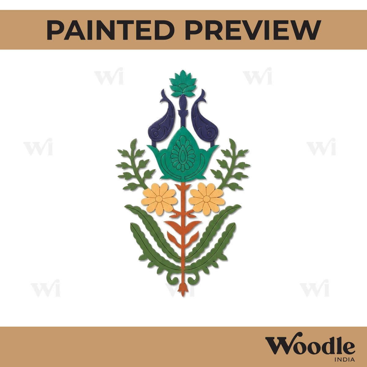 Flower Motif Pre Marked MDF Design 24