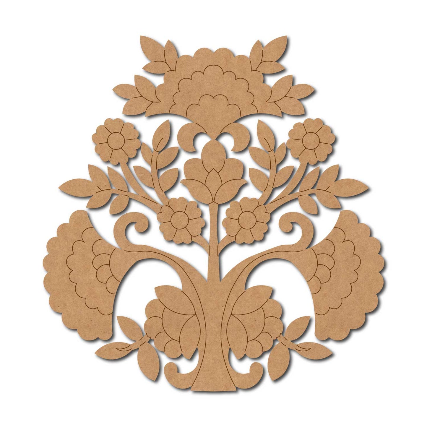 Flower Motif Pre Marked MDF Design 26