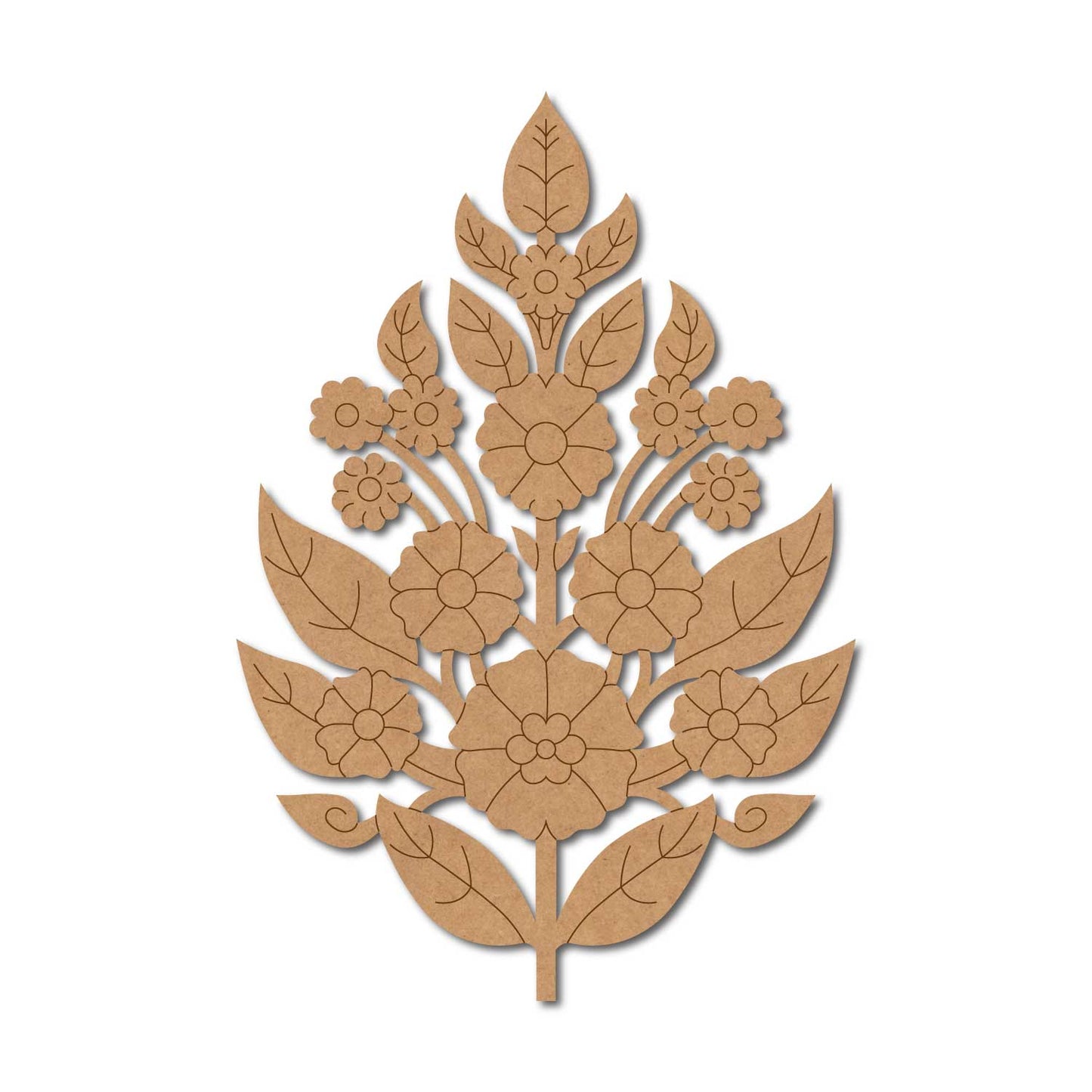 Flower Motif Pre Marked MDF Design 3