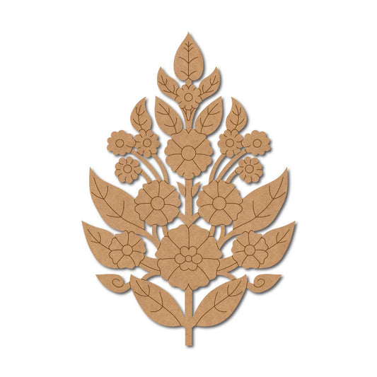 Flower Motif Pre Marked MDF Design 3