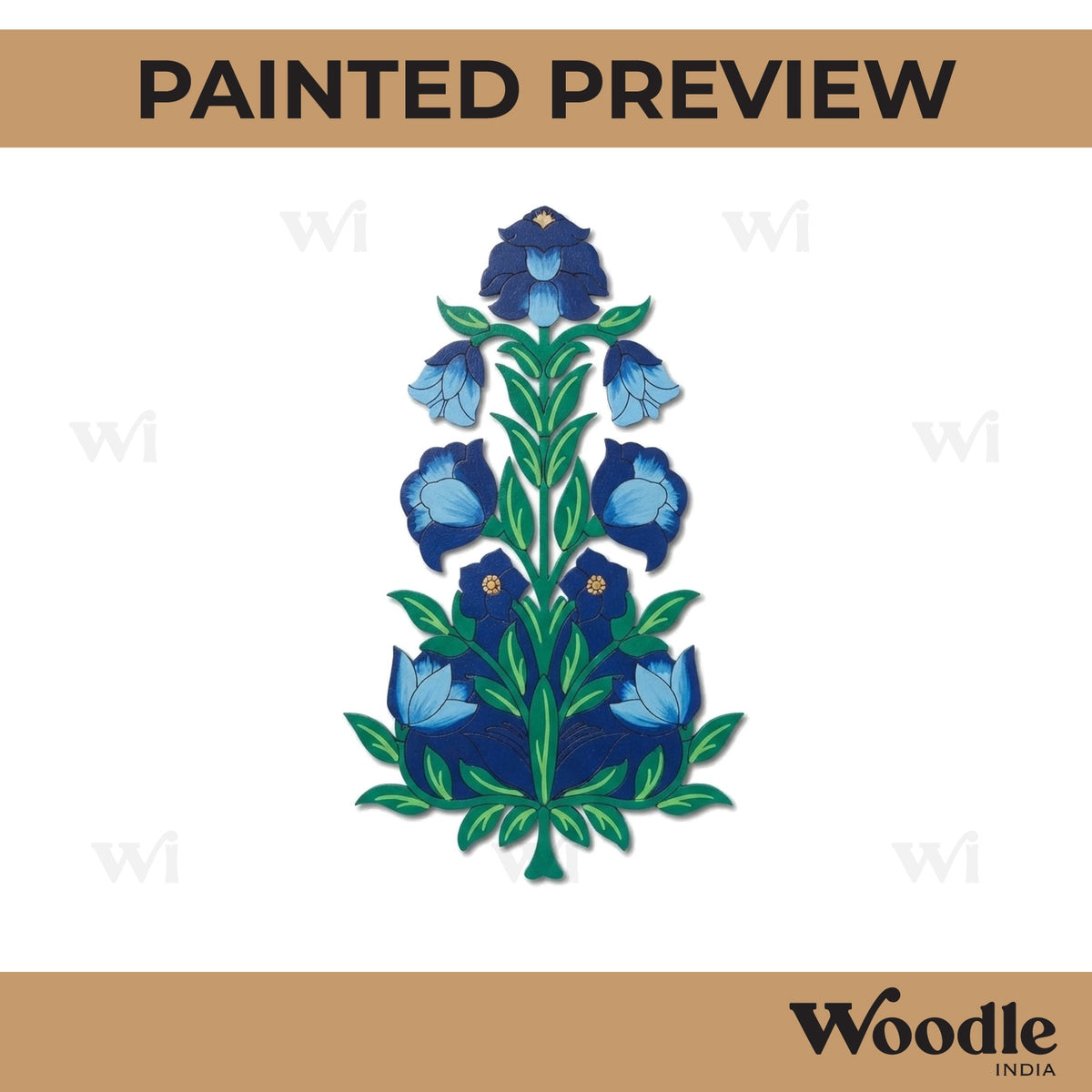 Flower Motif Pre Marked MDF Design 4