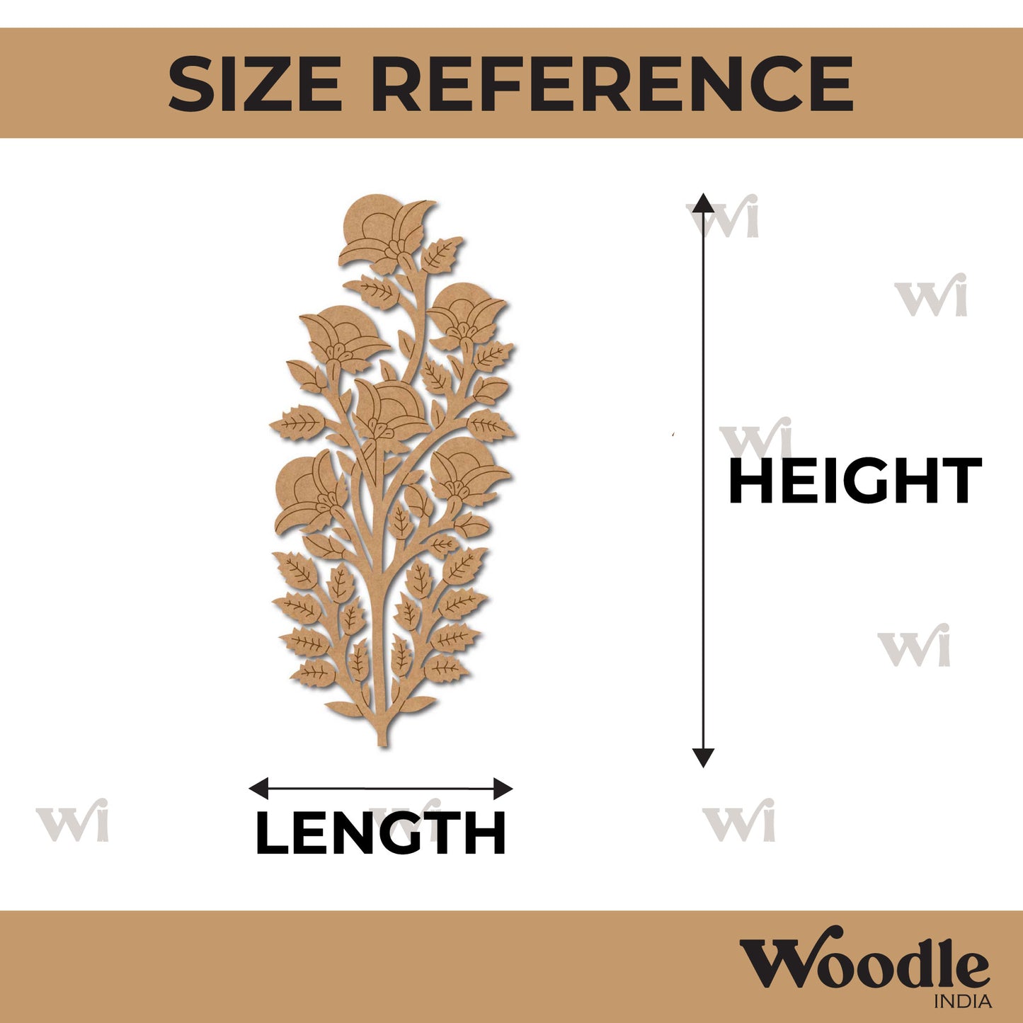 Flower Motif Pre Marked MDF Design 8