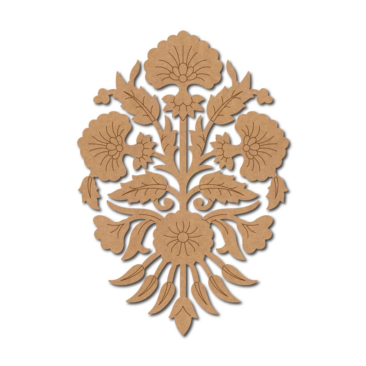 Flower Motif Pre Marked MDF Design 9