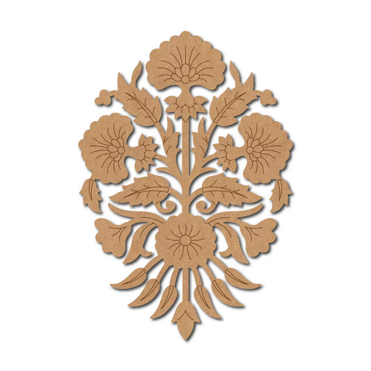 Flower Motif Pre Marked MDF Design 9