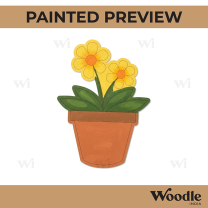 Flower Plant Pre Marked MDF Design 1