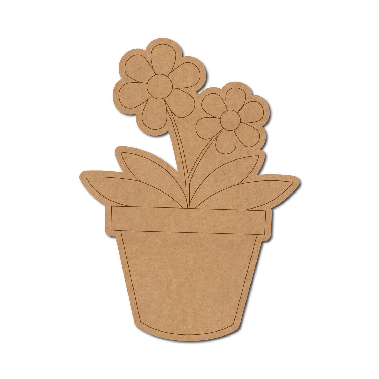 Flower Plant Pre Marked MDF Design 1