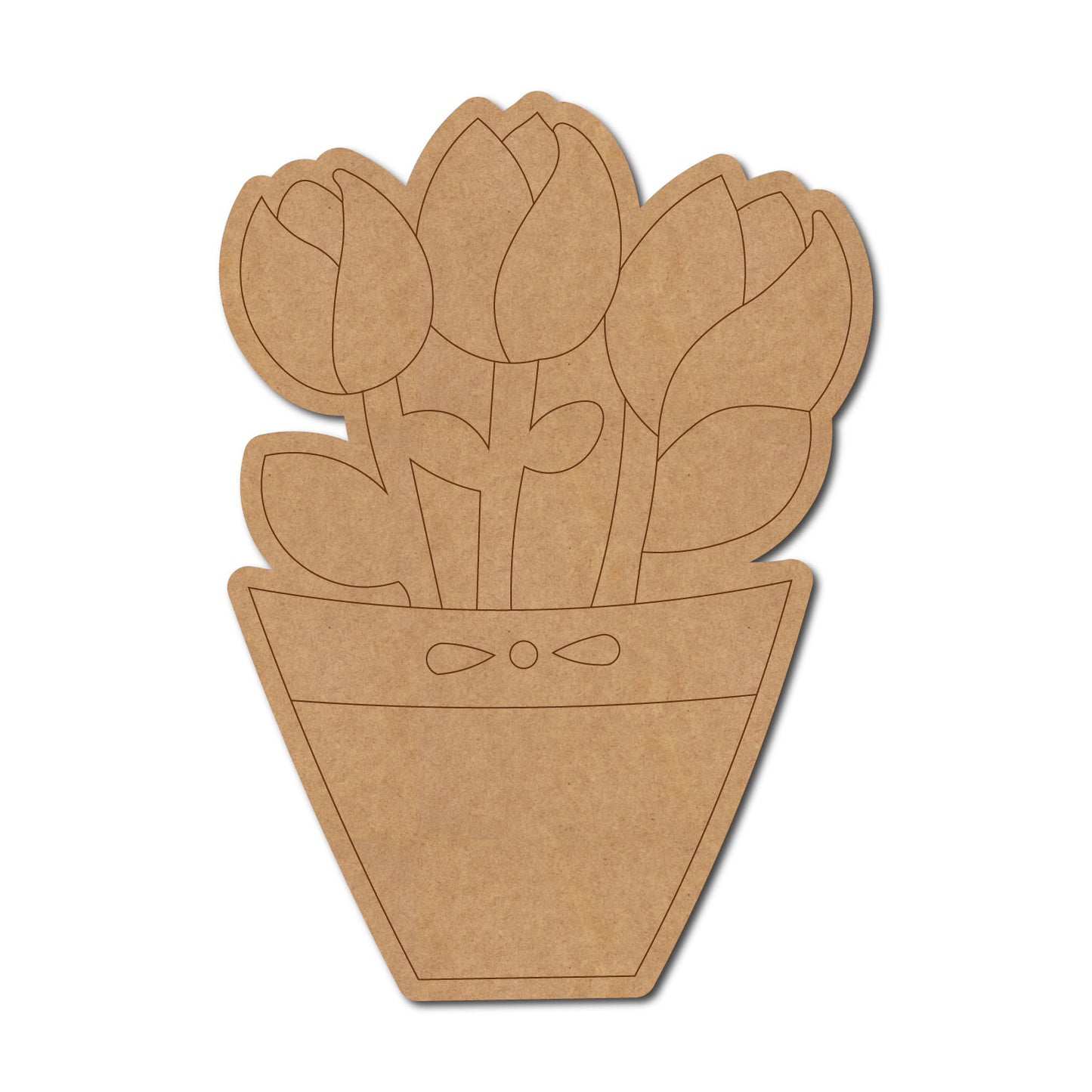 Flower Plant Pre Marked MDF Design 2