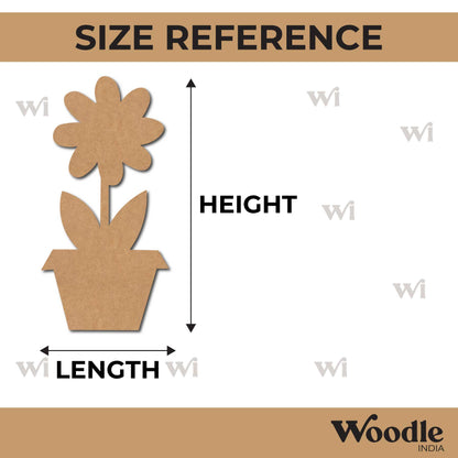 Flower Pot Cutout MDF Design 1