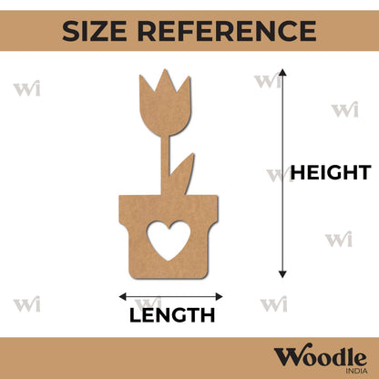 Flower Pot Cutout MDF Design 2