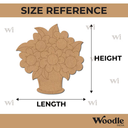 Flower Pot Pre Marked MDF Design 1