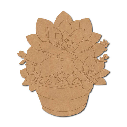 Flower Pot Pre Marked MDF Design 4