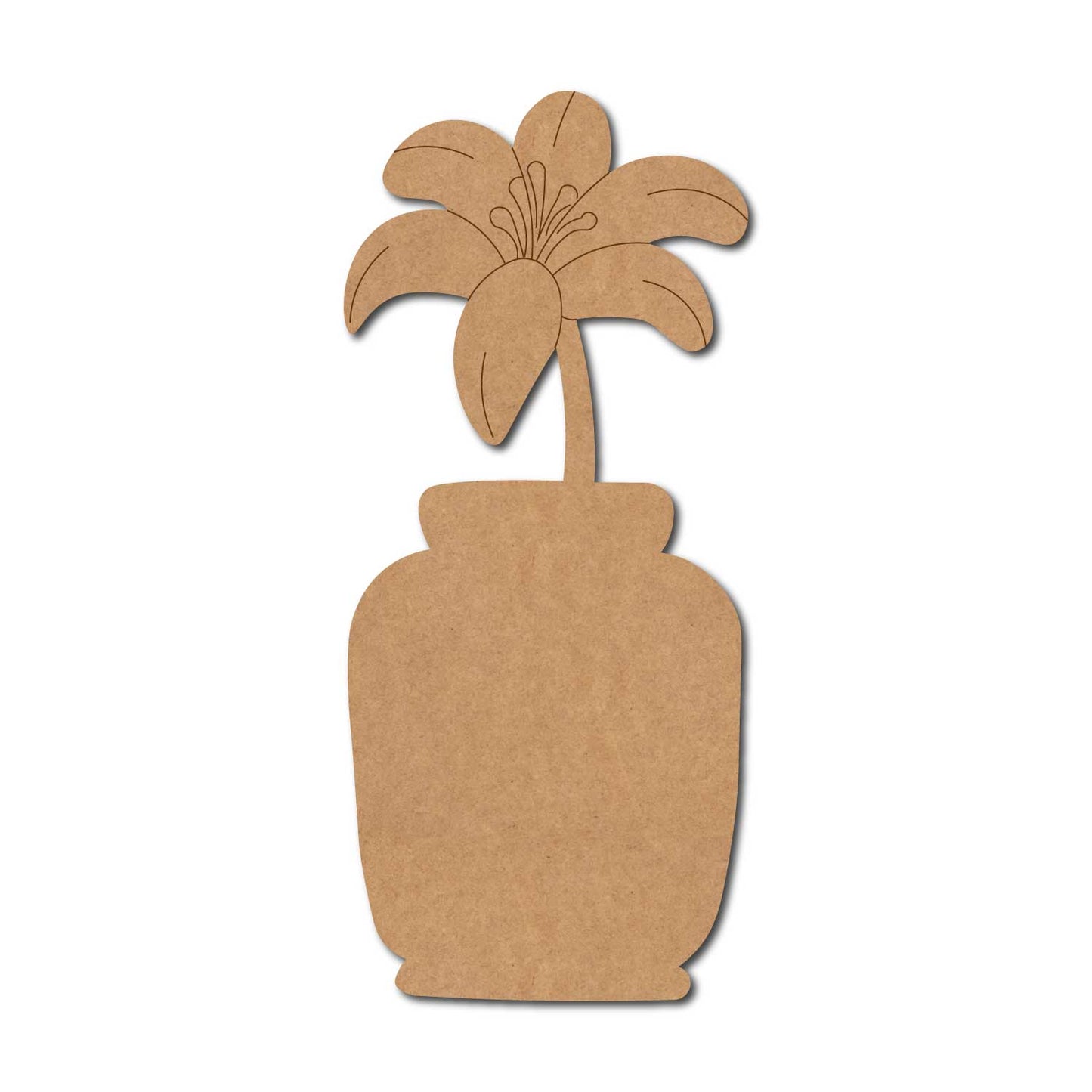 Flower Pot Pre Marked MDF Design 5