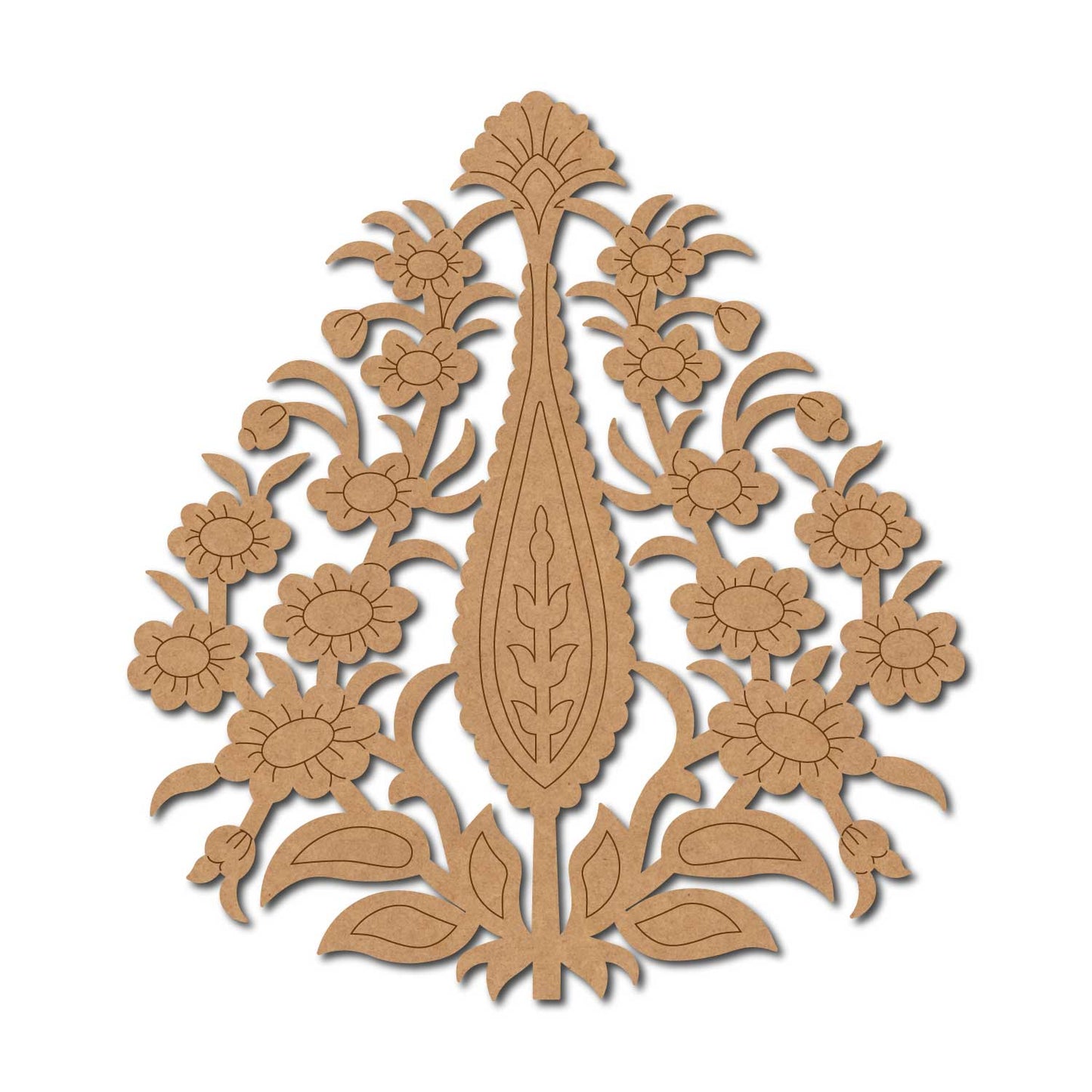 Flower Pre Marked Base MDF Design 12