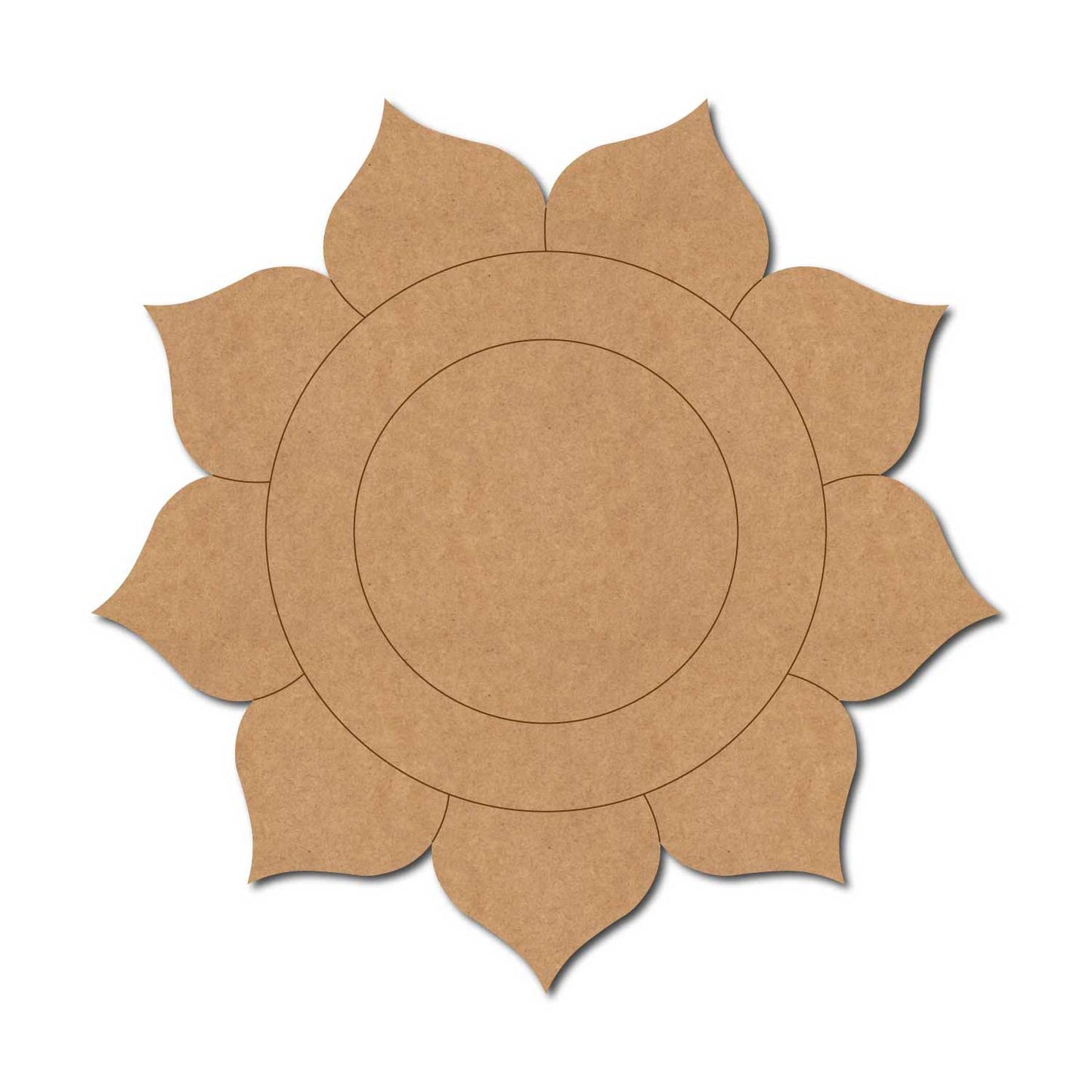 Flower Pre Marked Base MDF Design 14
