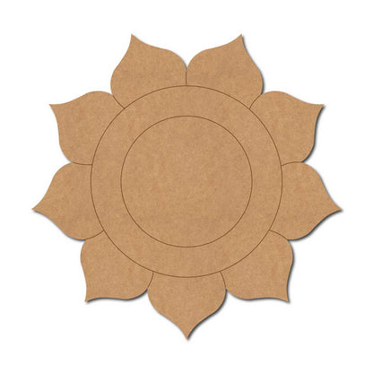 Flower Pre Marked Base MDF Design 14