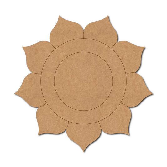 Flower Pre Marked Base MDF Design 14