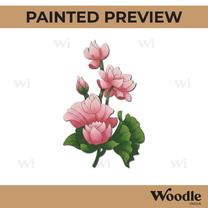 Flower Pre Marked Base MDF Design 4