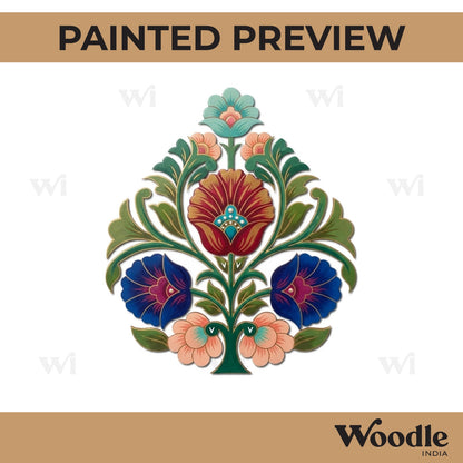 Flower Pre Marked Base MDF Design 5