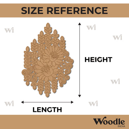 Flower Pre Marked Base MDF Design 7