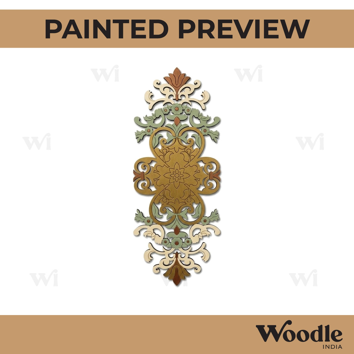 Flower Pre Marked Base MDF Design 9