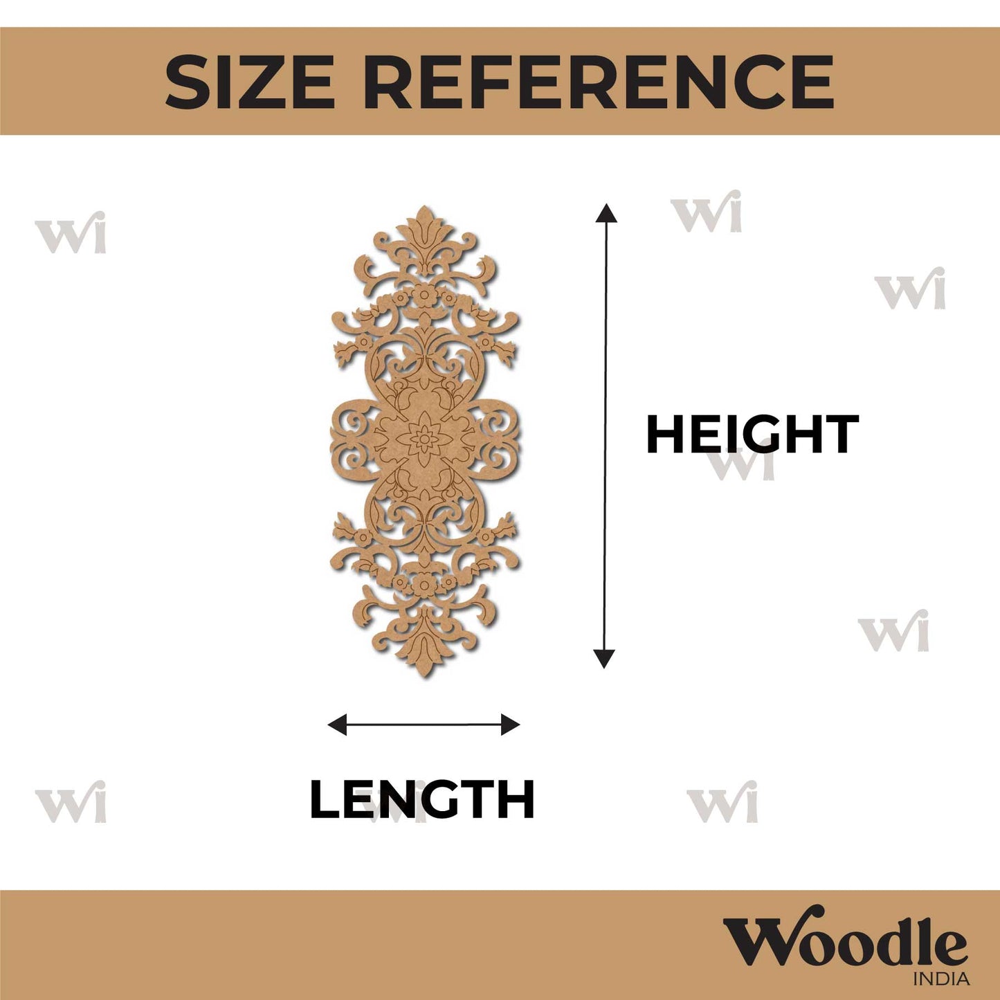 Flower Pre Marked Base MDF Design 9