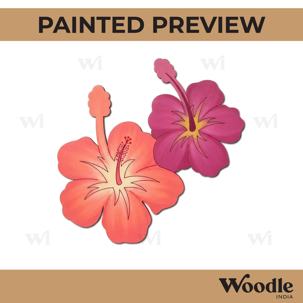 Flower Pre Marked MDF Design 1