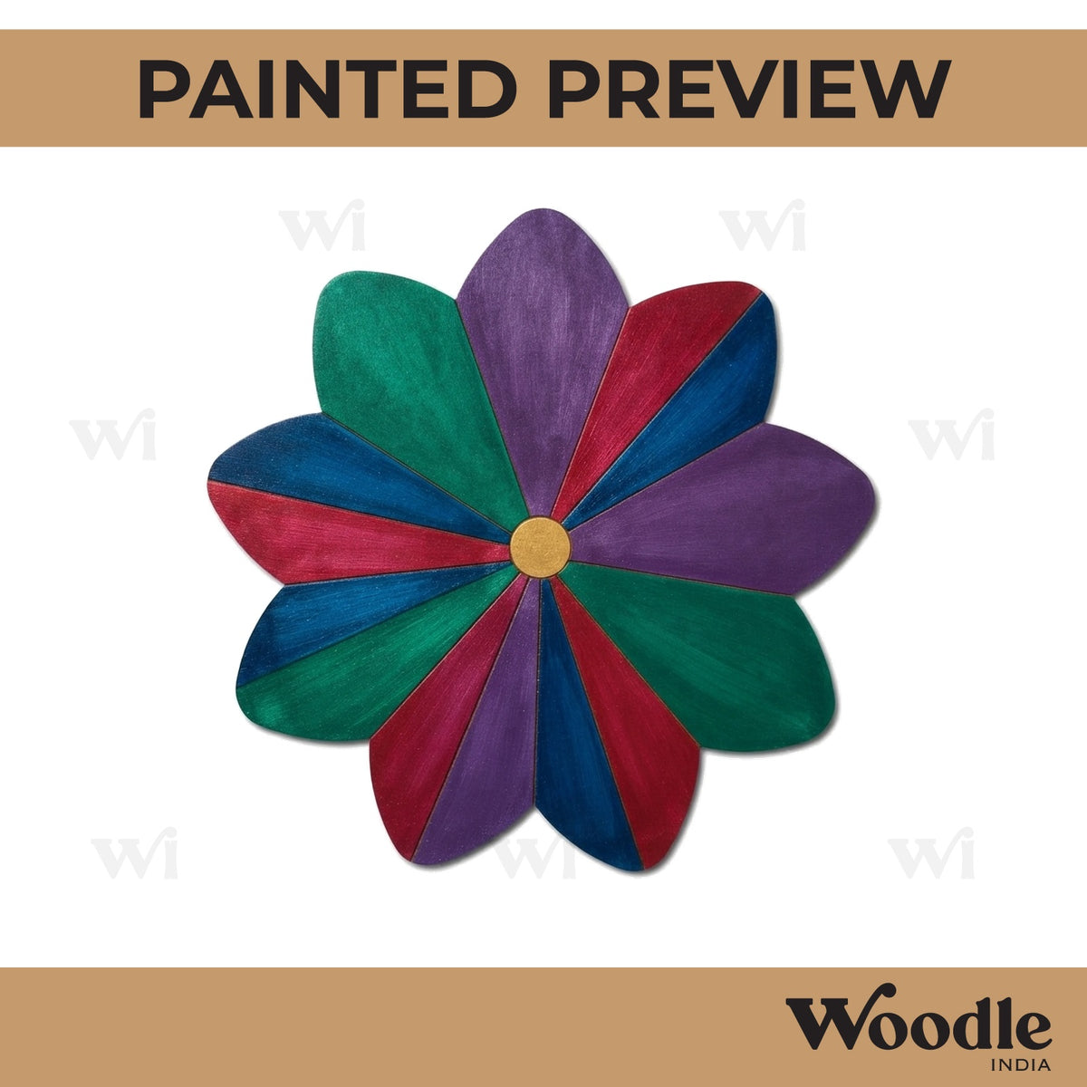 Flower Pre Marked MDF Design 11
