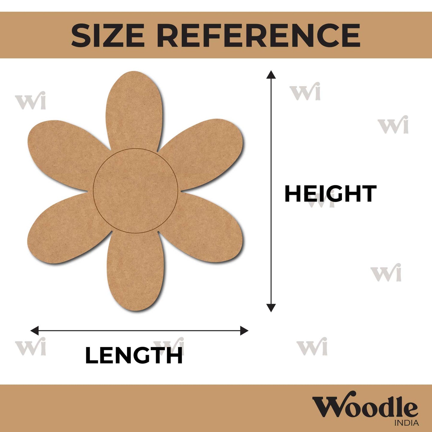 Flower Pre Marked MDF Design 12