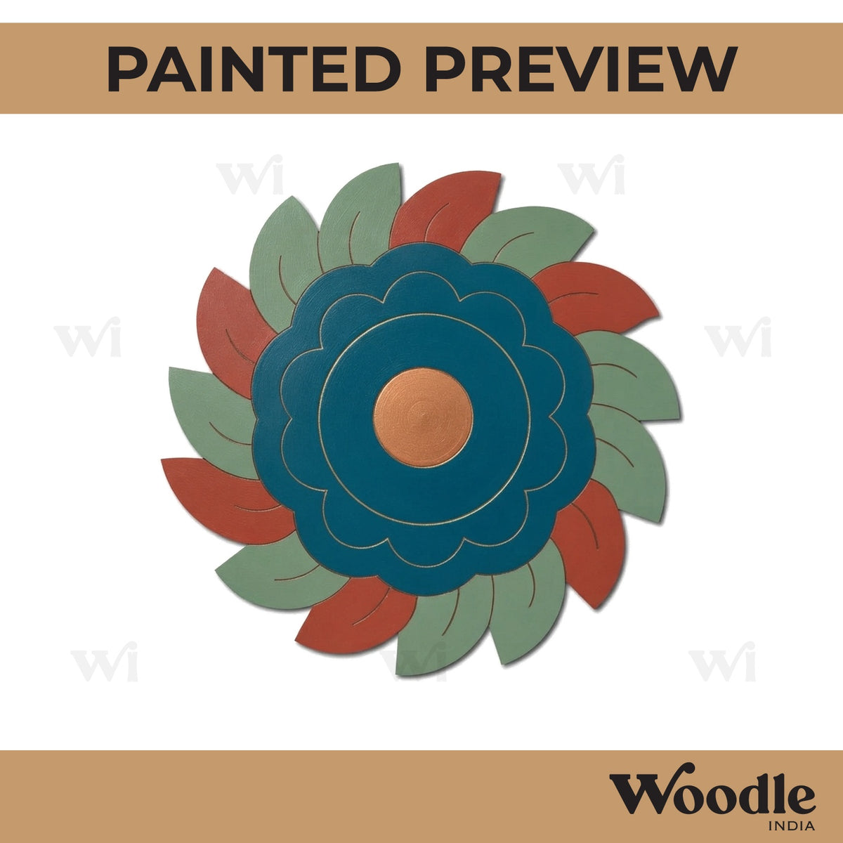 Flower Pre Marked MDF Design 13