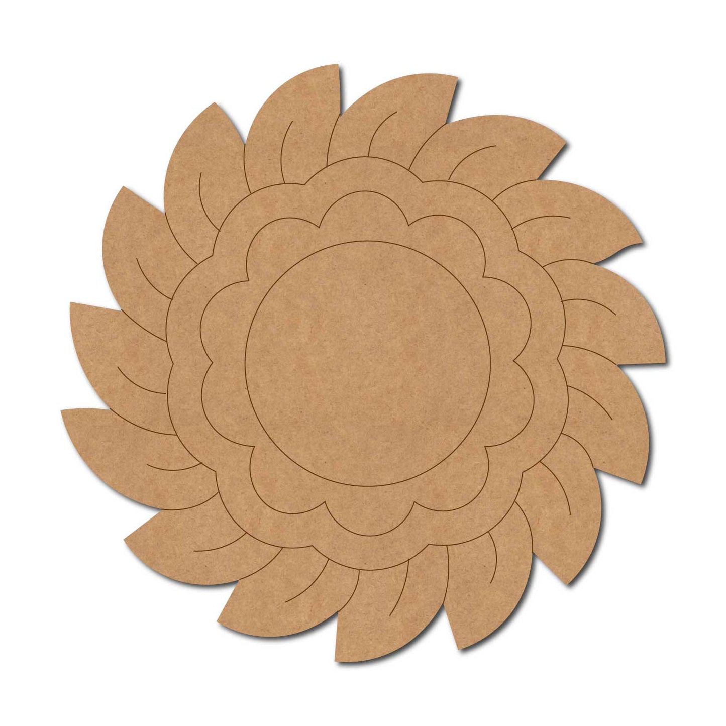 Flower Pre Marked MDF Design 13