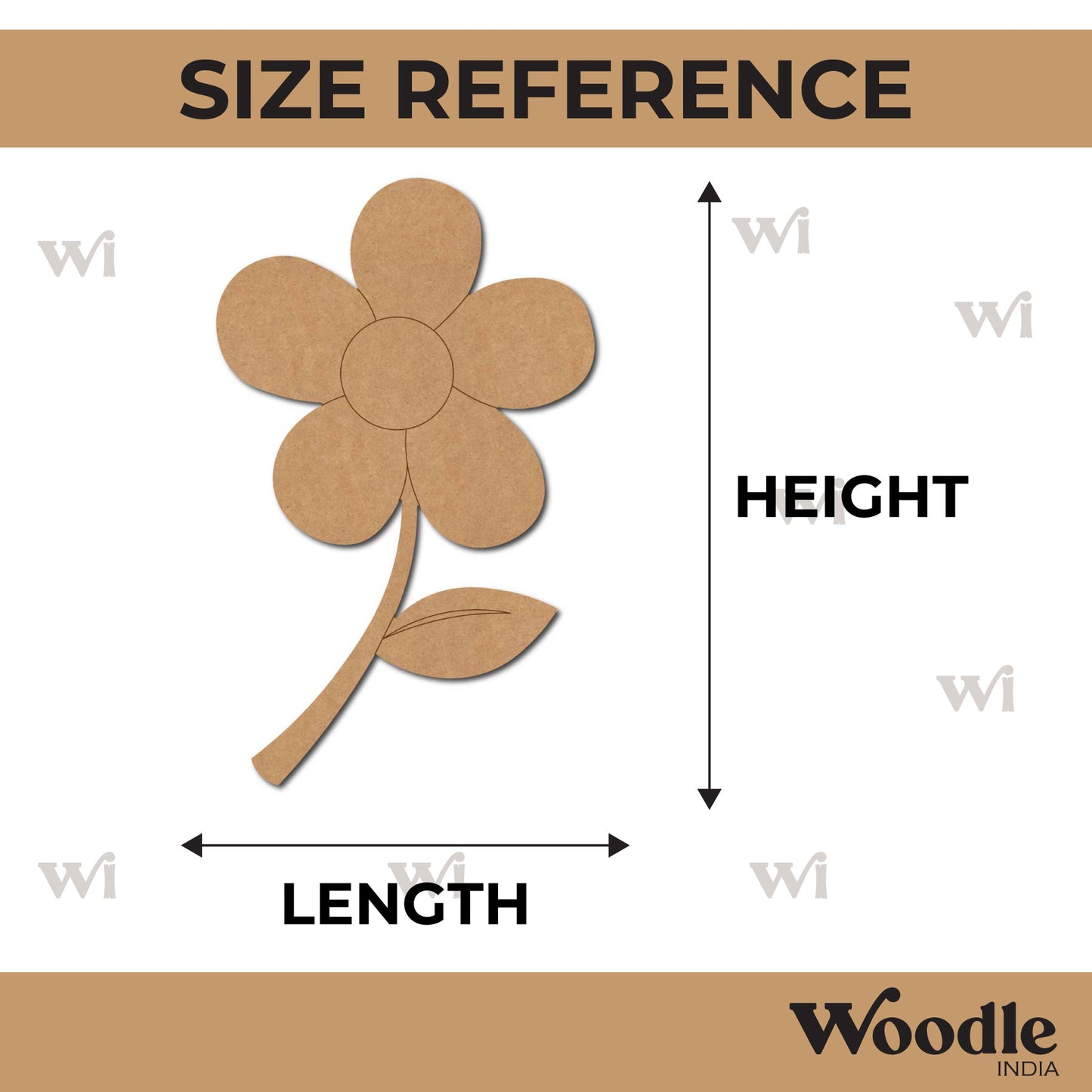 Flower Pre Marked MDF Design 14