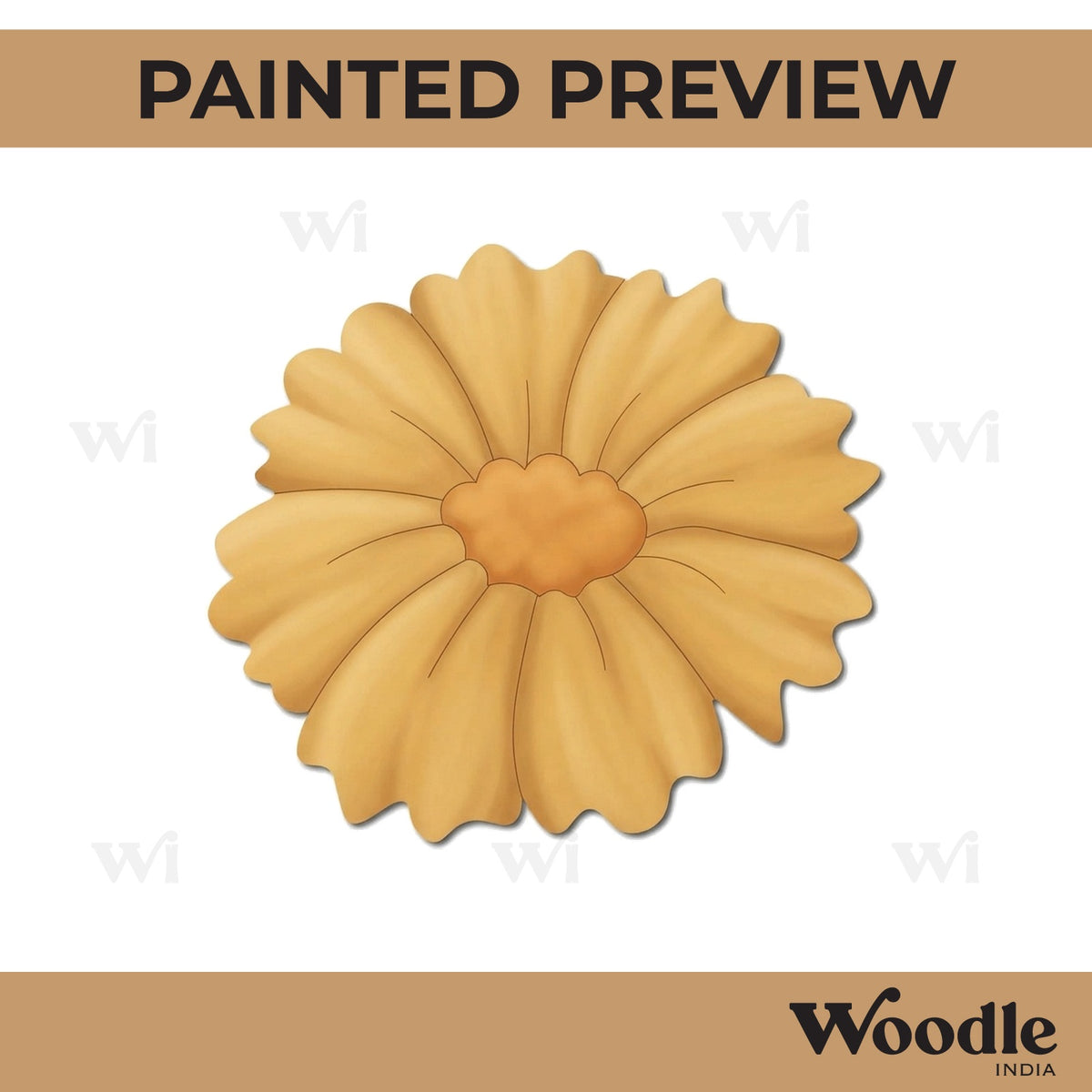 Flower Pre Marked MDF Design 16
