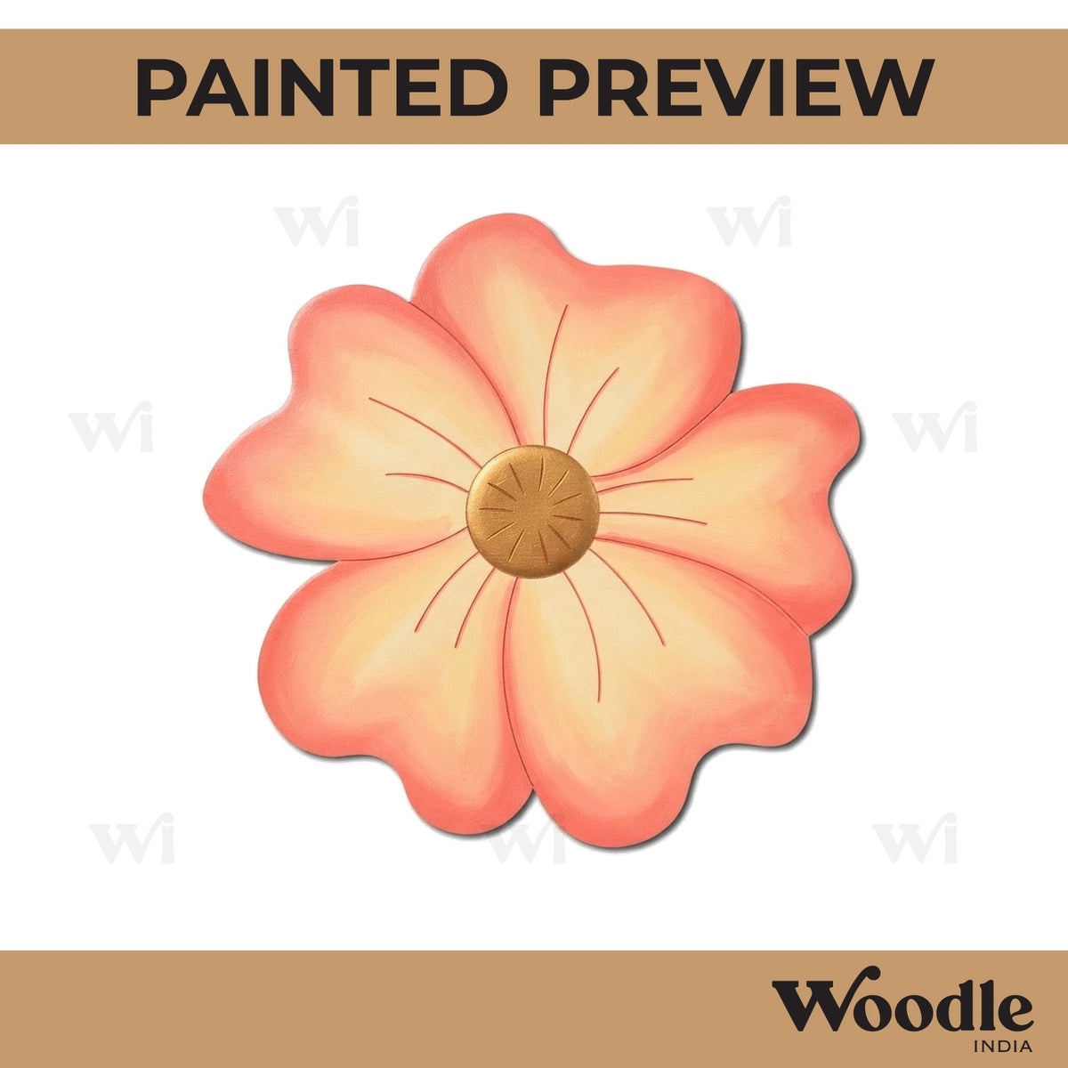 Flower Pre Marked MDF Design 17
