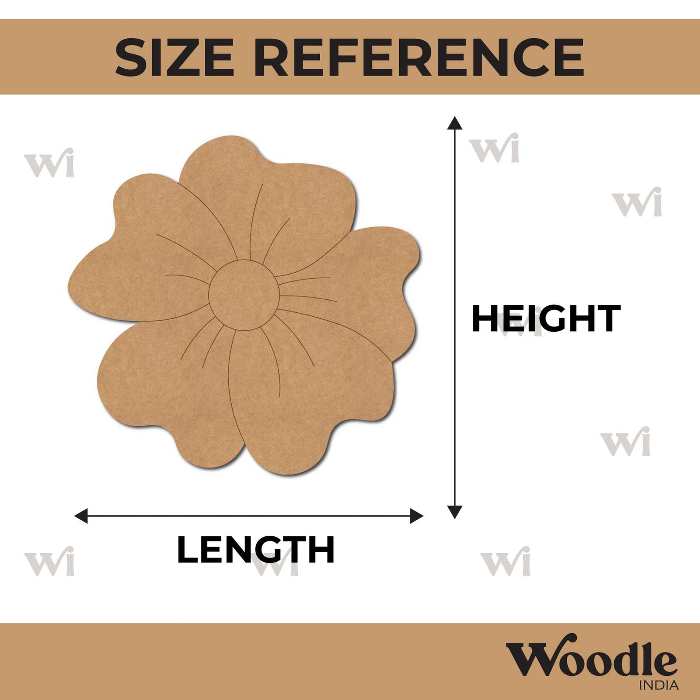Flower Pre Marked MDF Design 17