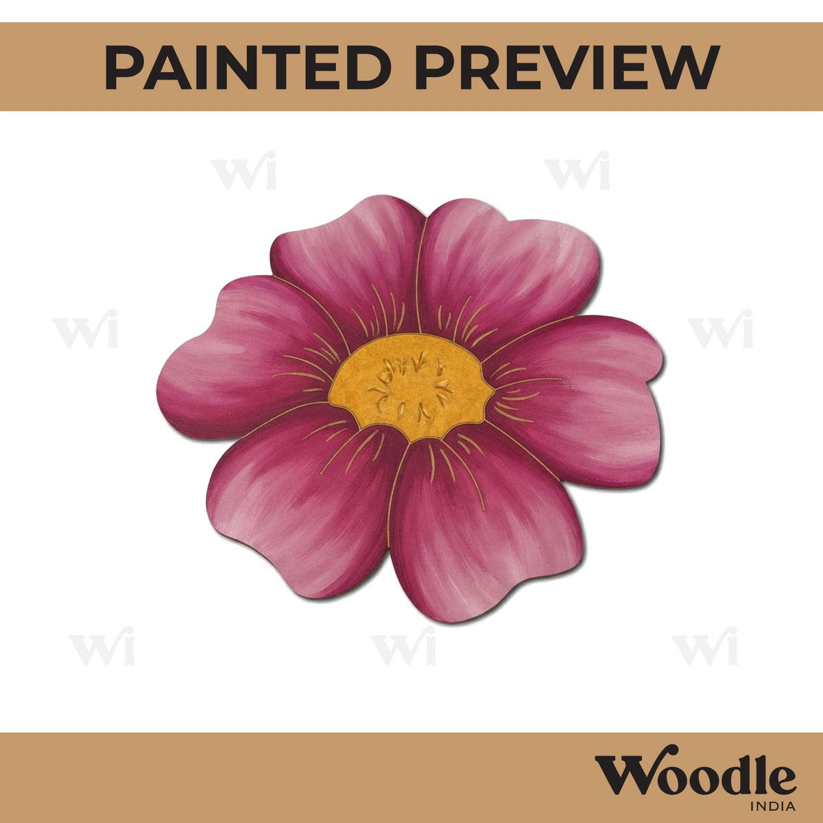 Flower Pre Marked MDF Design 18