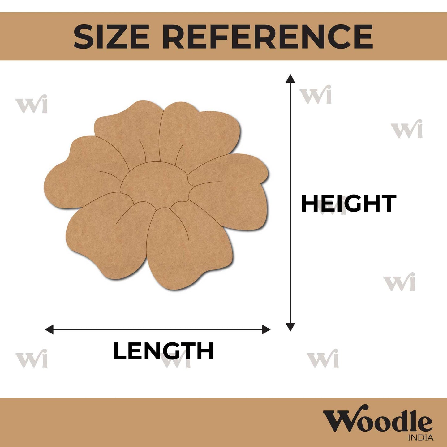 Flower Pre Marked MDF Design 18
