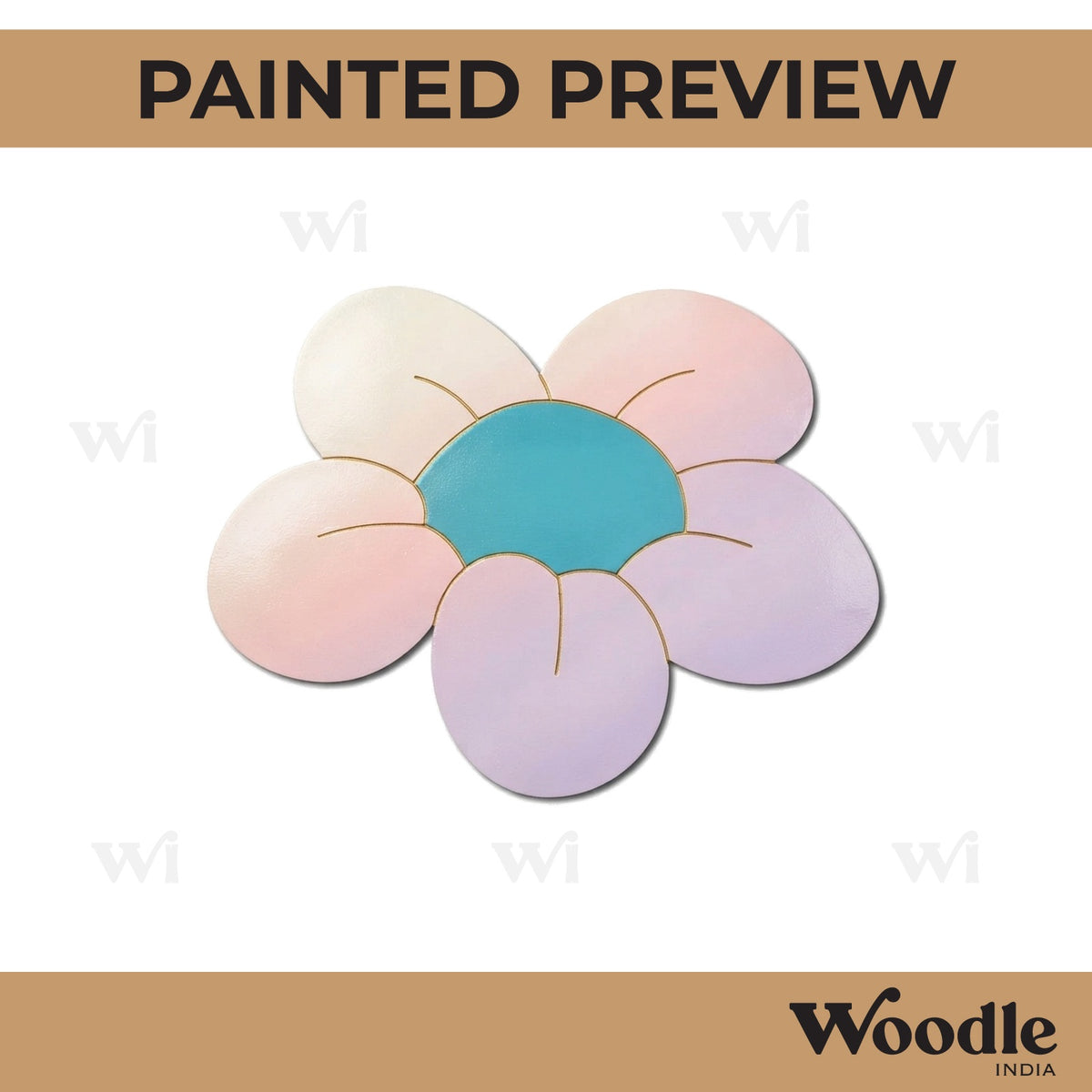 Flower Pre Marked MDF Design 19