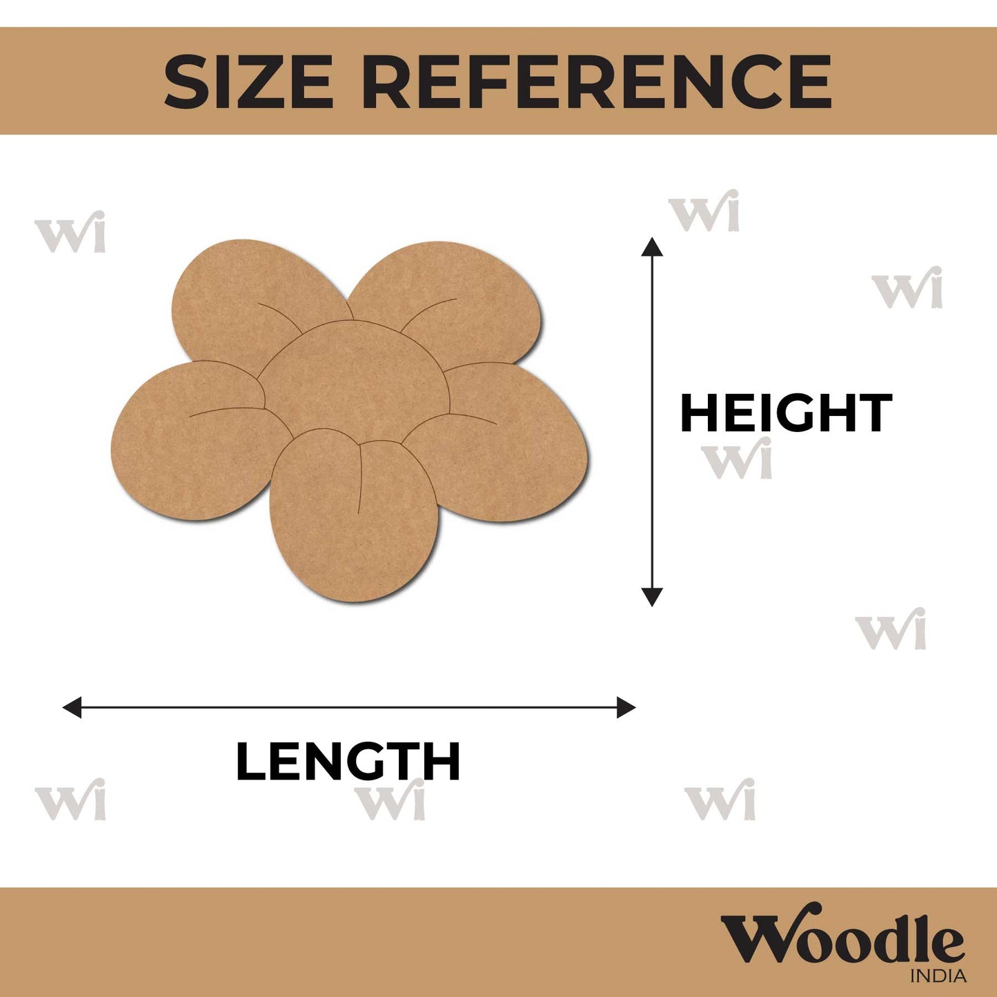 Flower Pre Marked MDF Design 19