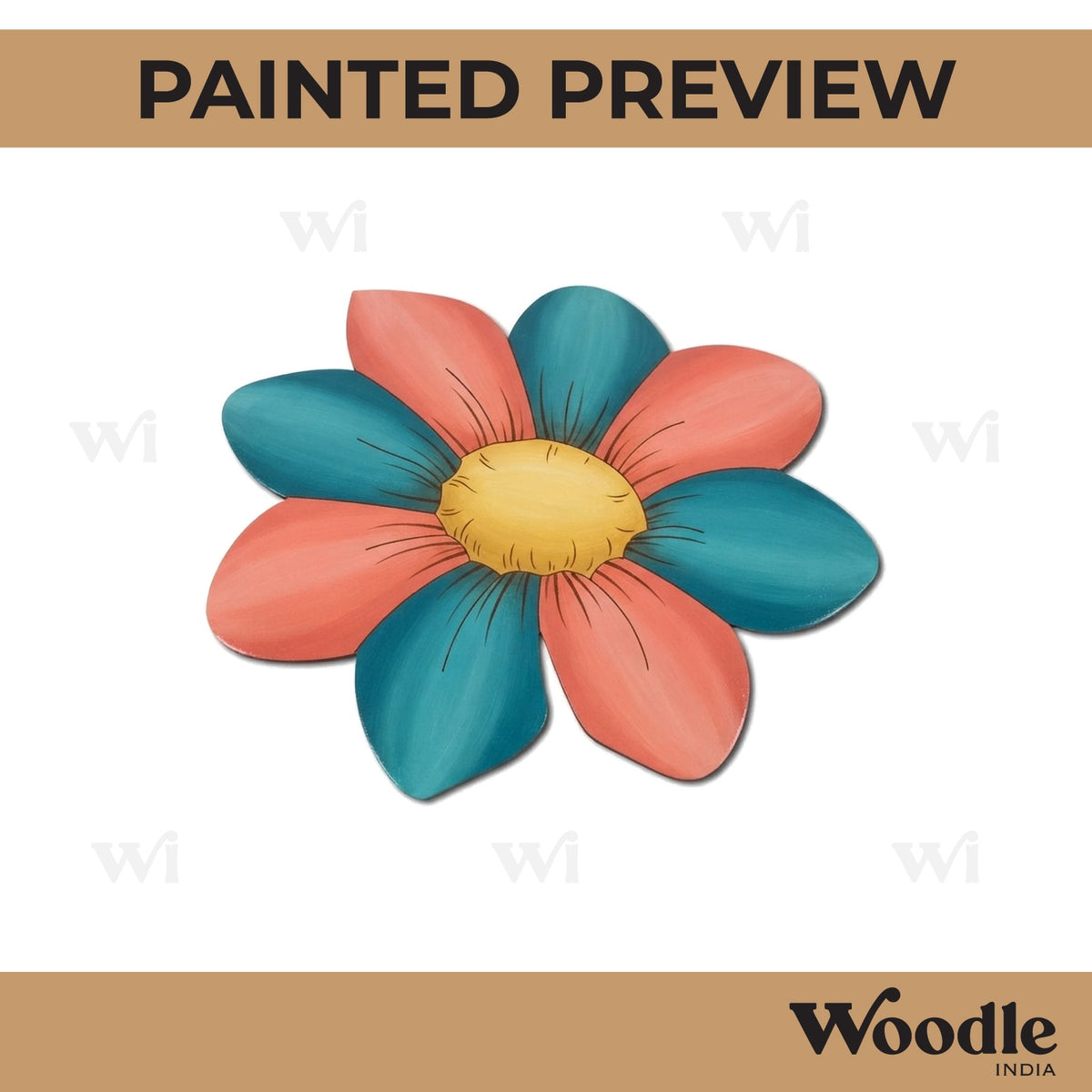 Flower Pre Marked MDF Design 20