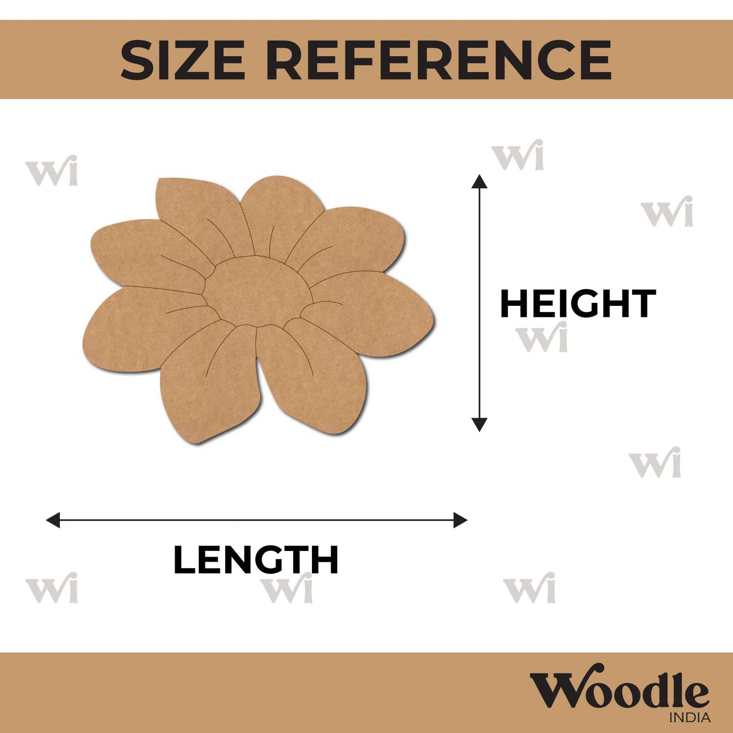 Flower Pre Marked MDF Design 20