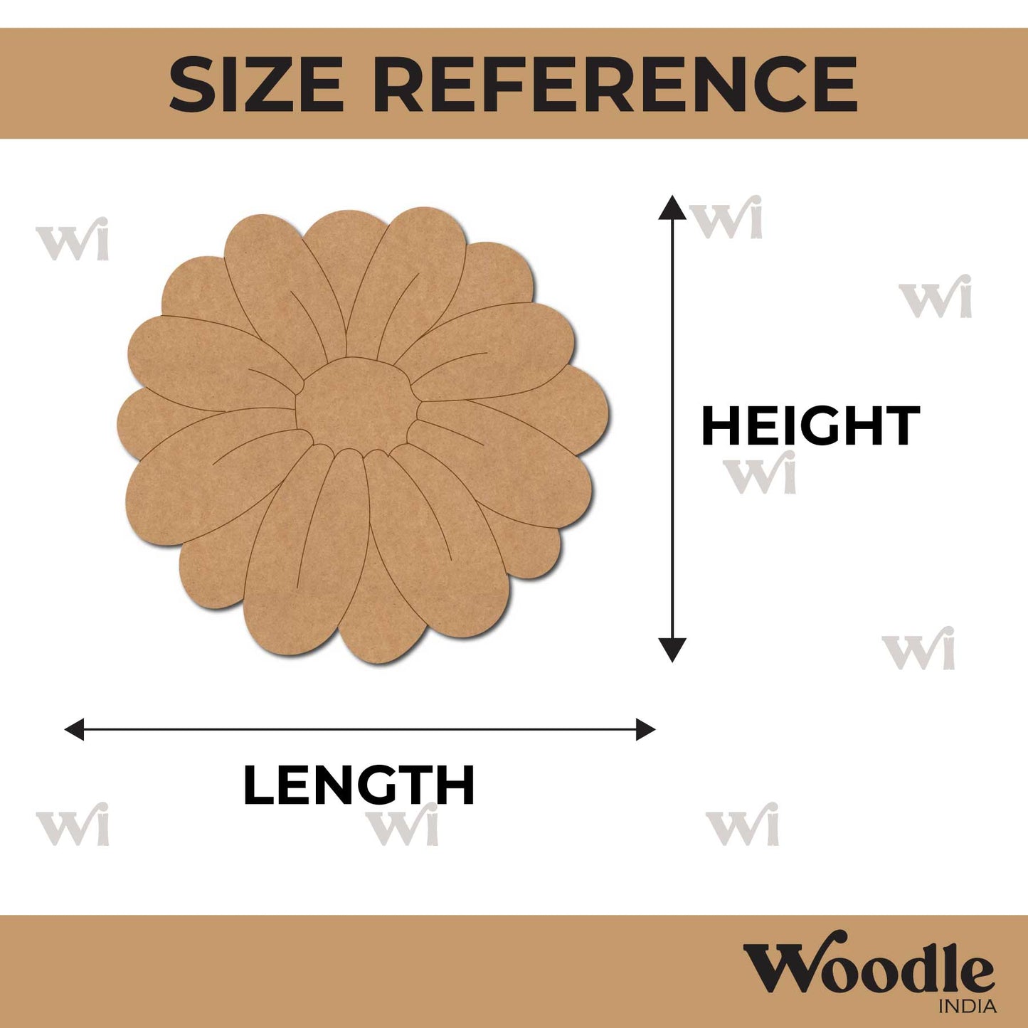 Flower Pre Marked MDF Design 21