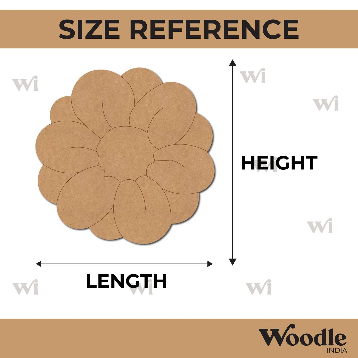 Flower Pre Marked MDF Design 22